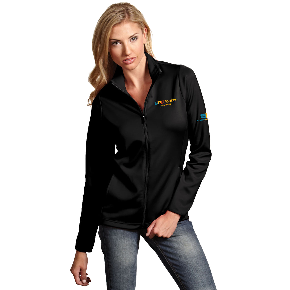 Ladies Full Zip Jacket - Suited Poker Gear