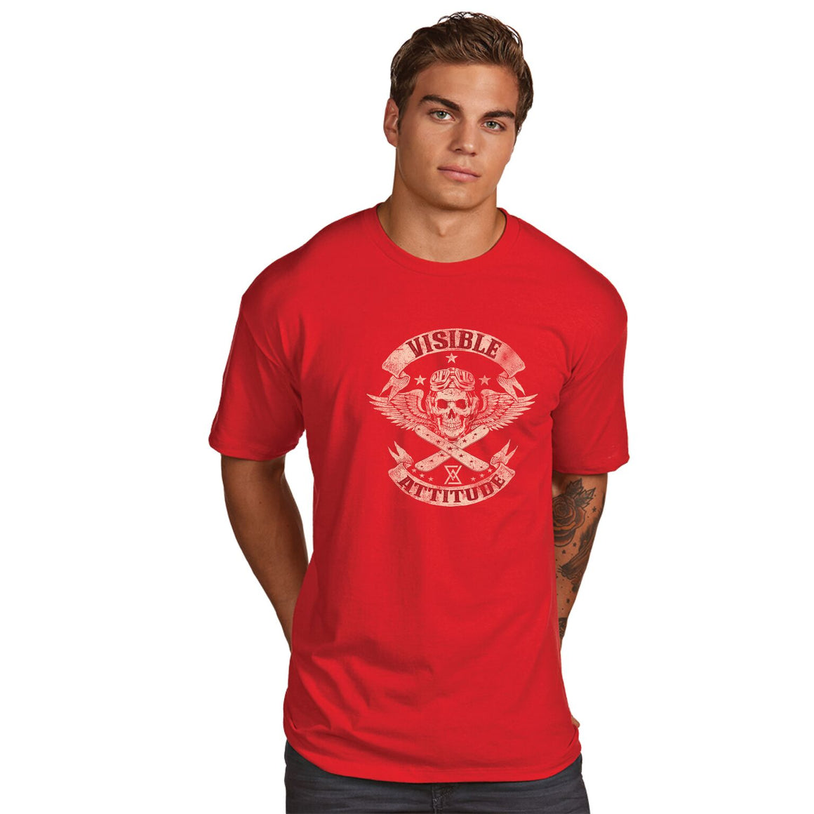 Visible Attitude "Skull Snowboard" T-Shirt - Suited Poker Gear