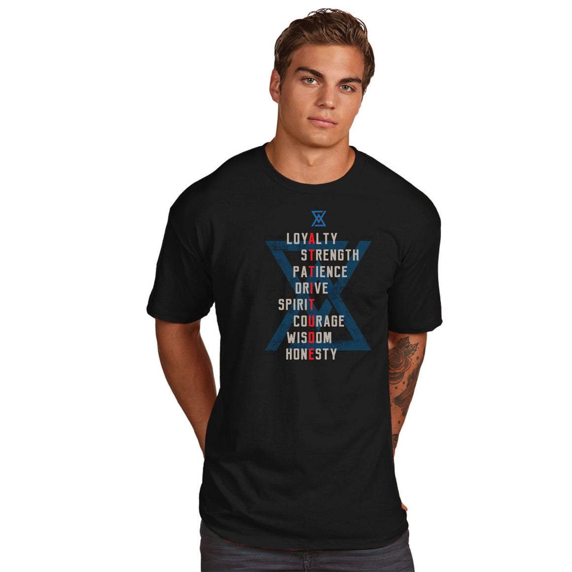 Visible Attitude "Motivation Stacked" T-Shirt - Suited Poker Gear